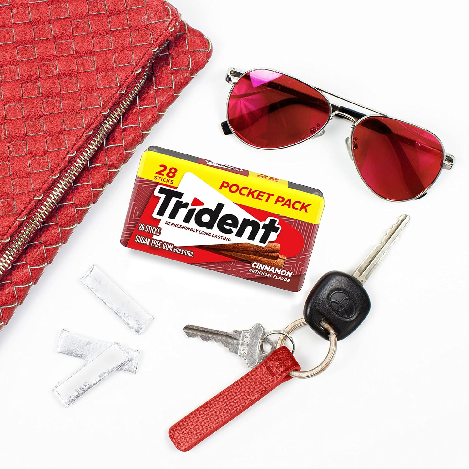 Trident Spearmint Sugar-Free Gum – School Safe Backpack Addition for Kids with ADD and ADHD