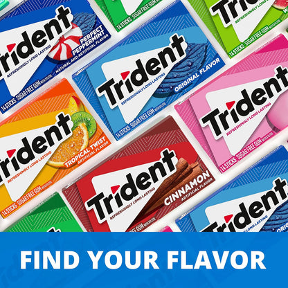 Trident Sugar-Free Chewing Gum Variety Pack – Thoughtful Birthday Gift for Her, 21 Individually Wrapped Packs