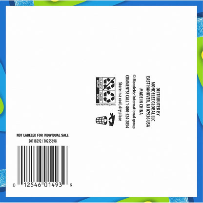 Trident Vibes SOUR PATCH KIDS Blue Raspberry Sugar-Free Gum – Lunchbox Treat for School Kids, 4-Bottle Value Pack of 160 Pieces