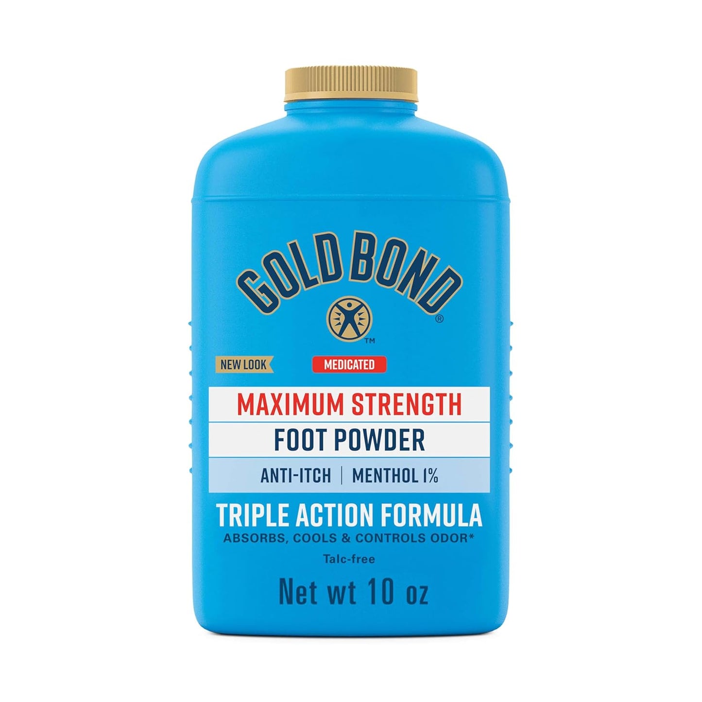 triple action medicated formula (moisture absorption, odor control, itch relief)