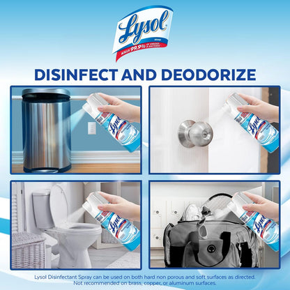 triple-function action: sanitizes (10 sec), disinfects hard surfaces (3 min), and disinfects soft surfaces (10 min)