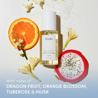 tropical fragrance profile featuring dragonfruit, orange blossom, tuberose, and musk top-to-base notes