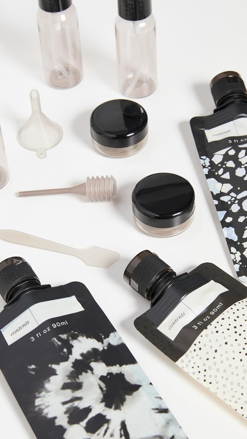 tsa-compliant 30ml and 90ml container sizes for carry-on liquids