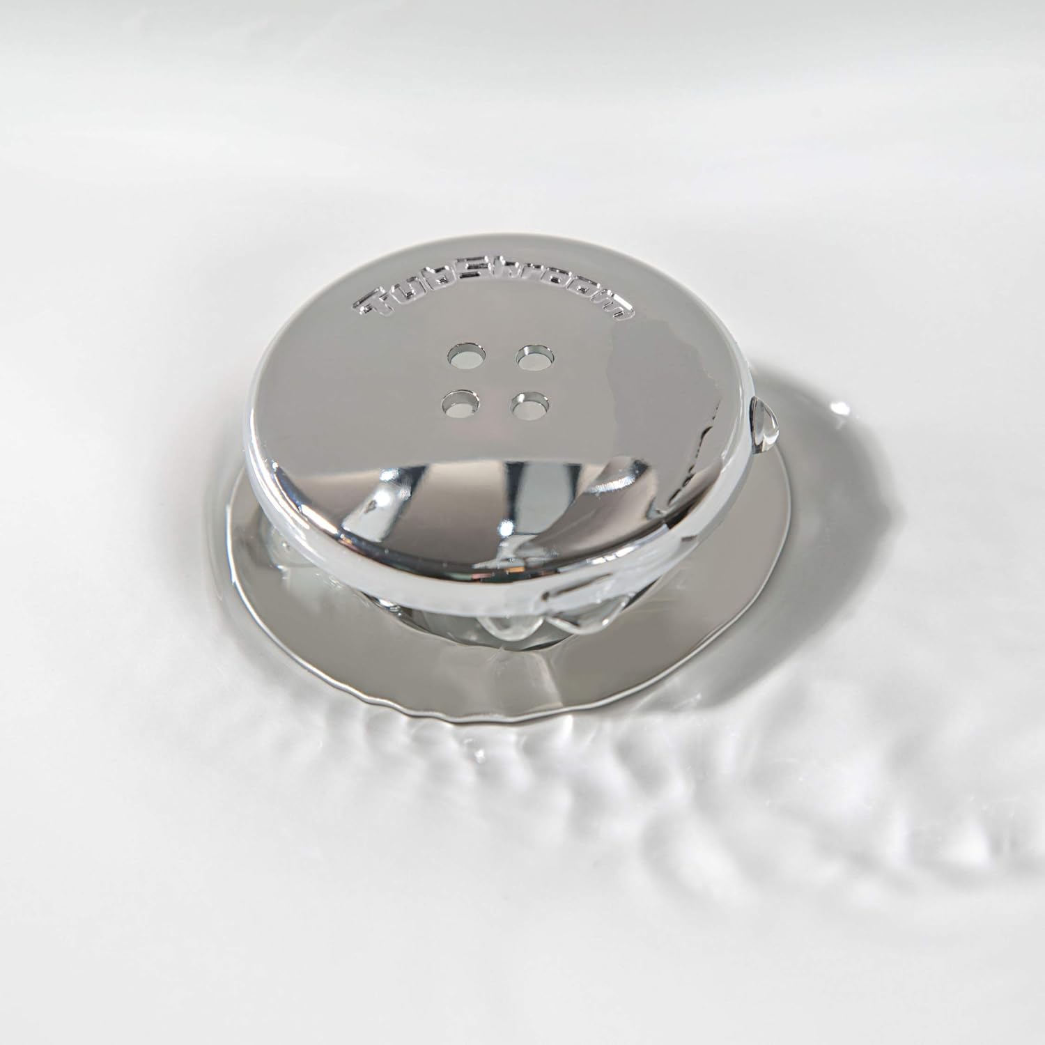TubShroom Chemical-Free Drain Hair Catcher for Family Bathrooms - Safer Alternative to Drano Around Kids and Pets