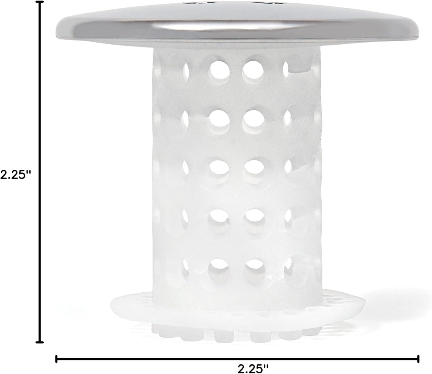 TubShroom Chemical-Free Drain Hair Catcher for Family Bathrooms - Safer Alternative to Drano Around Kids and Pets