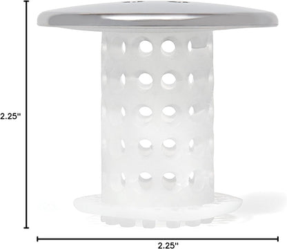 TubShroom Chemical-Free Drain Hair Catcher for Family Bathrooms - Safer Alternative to Drano Around Kids and Pets