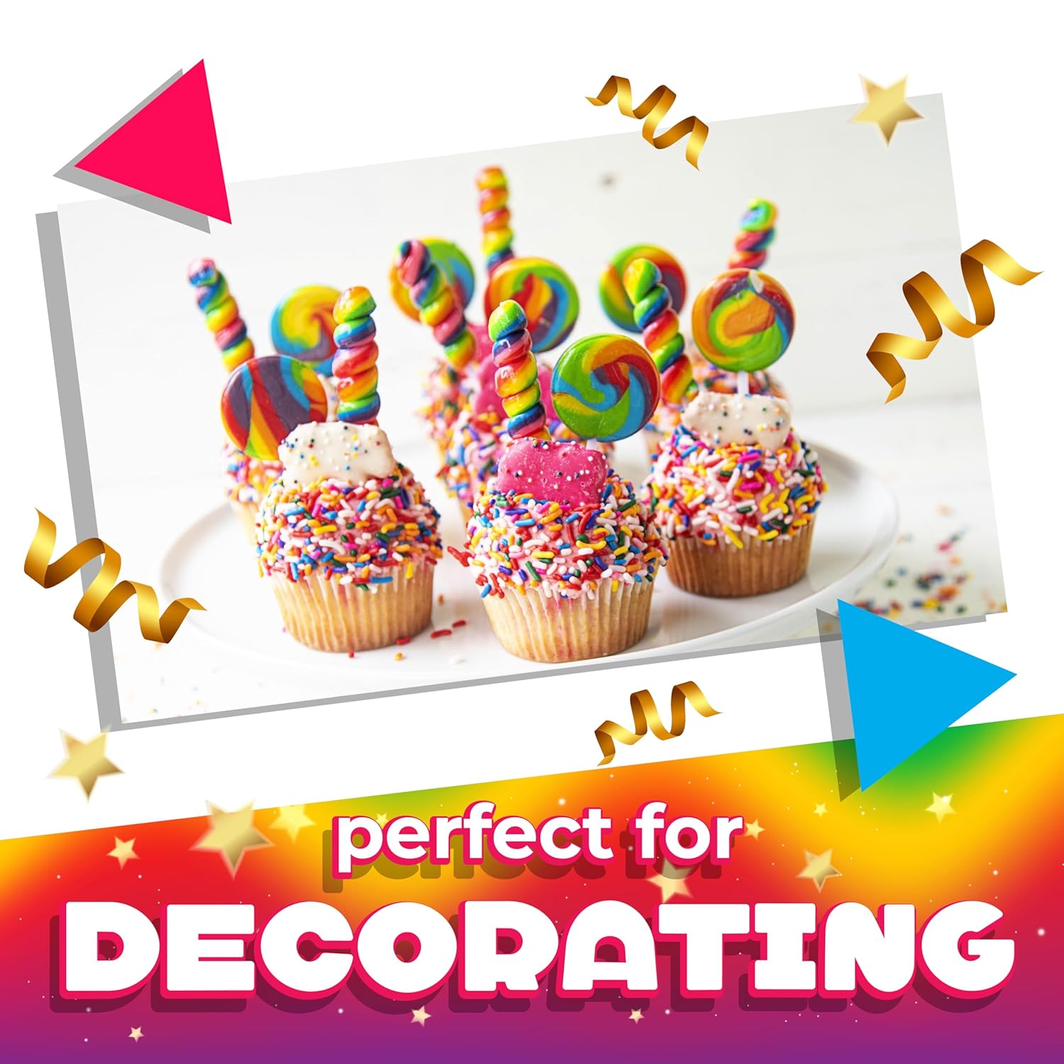 Tutti-Frutti Swirl Lollipops in Reusable Jar – Safe Individually Wrapped Candy for Classroom Rewards and School Carnival Booths
