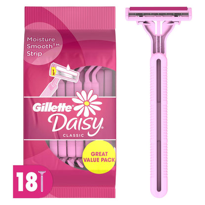 twin 2-blade system designed thin for a smooth, comfortable glide