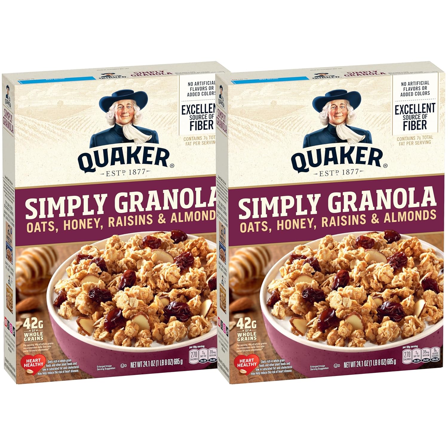 twin-pack packaging containing two 24.1 oz boxes (48.2 oz total) for bulk value