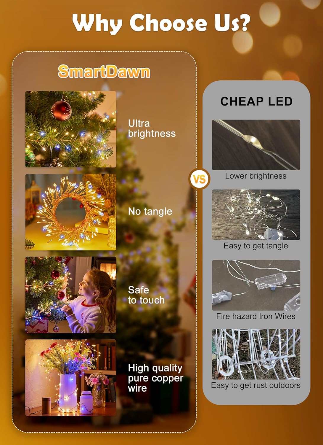 Twinkle Lights Battery Operated – IP67 Waterproof Garland for Patio Tables and Garden Evening Dinners