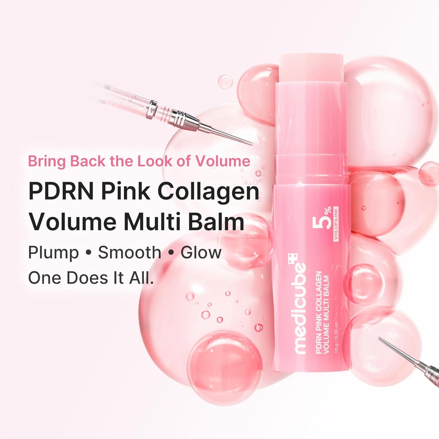 twist-up stick balm format for hygienic, hands-free application
