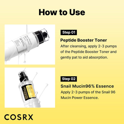 two available set variants: snail 96% peptide set (b0d663vwfc) and niacinamide 15% peptide set (b0d66rlzhz) for different skin goals