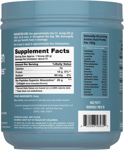 two available sizes: 22oz (623 servings-container) and 10oz trial size