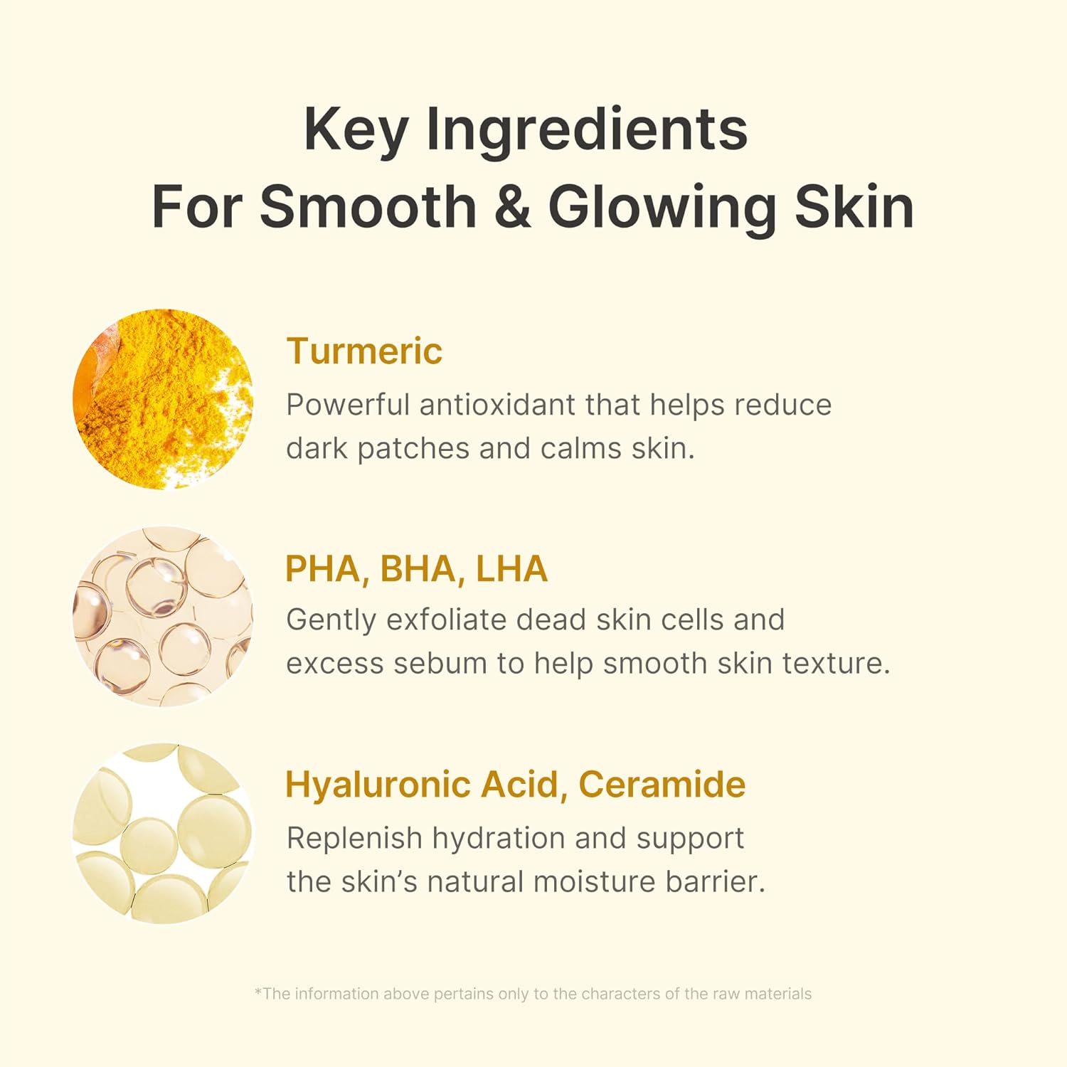 two functional variants: turmeric (brightening) and hypochlorous acid (soothing)