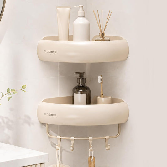 two installation methods: adhesive pads for smooth tile/glass/marble or expansion screws for solid walls