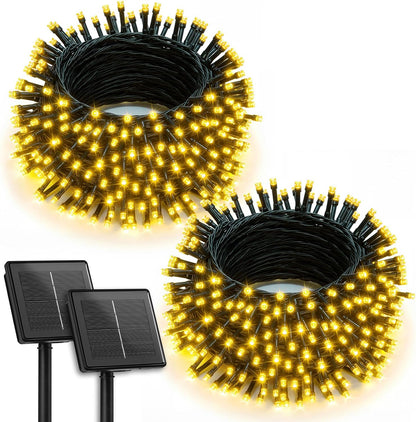 two-pack 72ft strands totaling 144ft with 400 warm white leds (2700k)