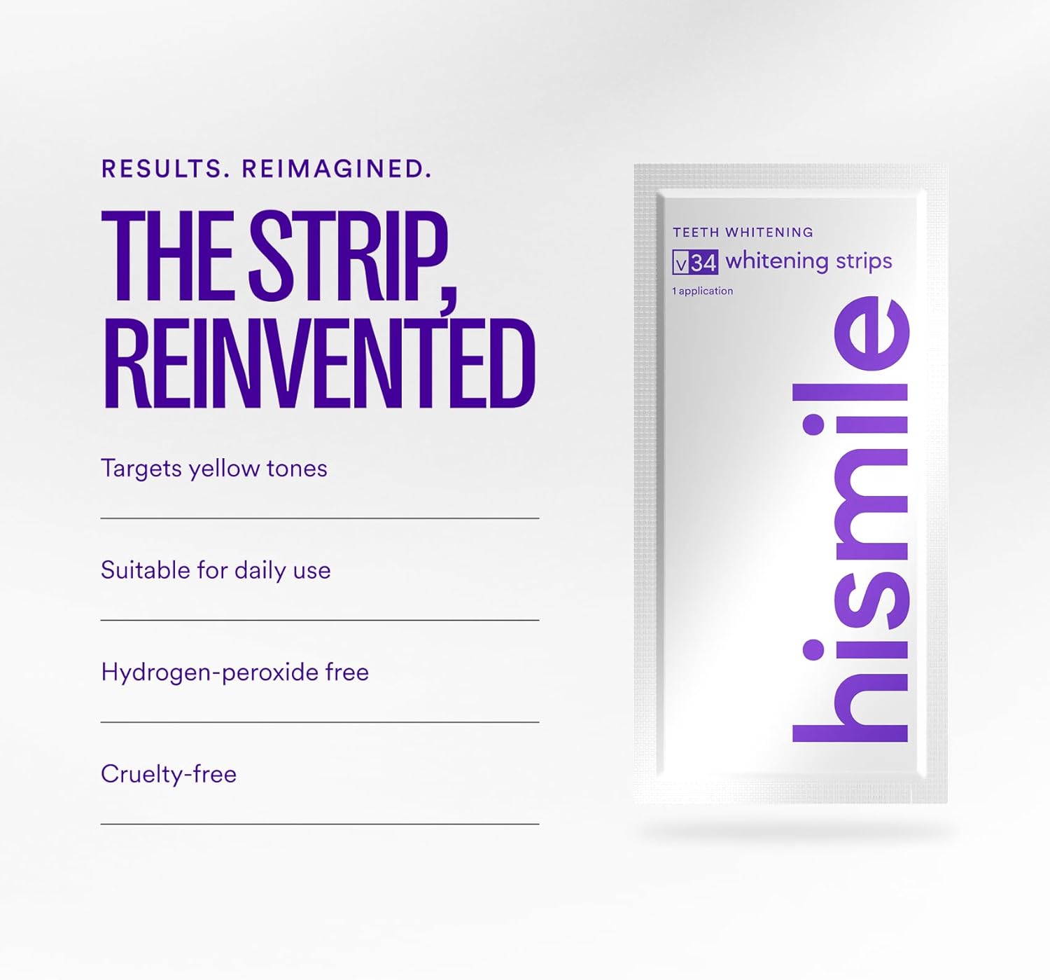 two pack sizes: 14 strips (1 top + 1 bottom per day for ~2 weeks) and 28 strips (~4 weeks)