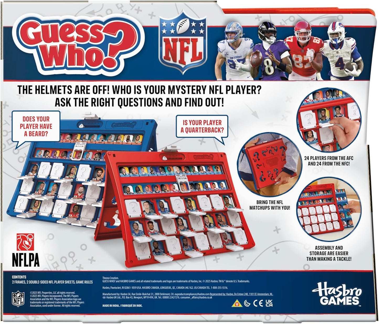 two-player head-to-head format with sliding score trackers, first to 5 rounds wins