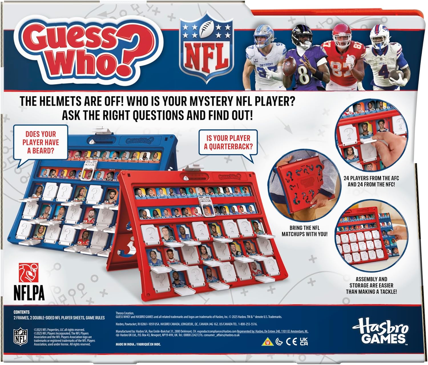 two-player head-to-head format with sliding score trackers, first to 5 rounds wins