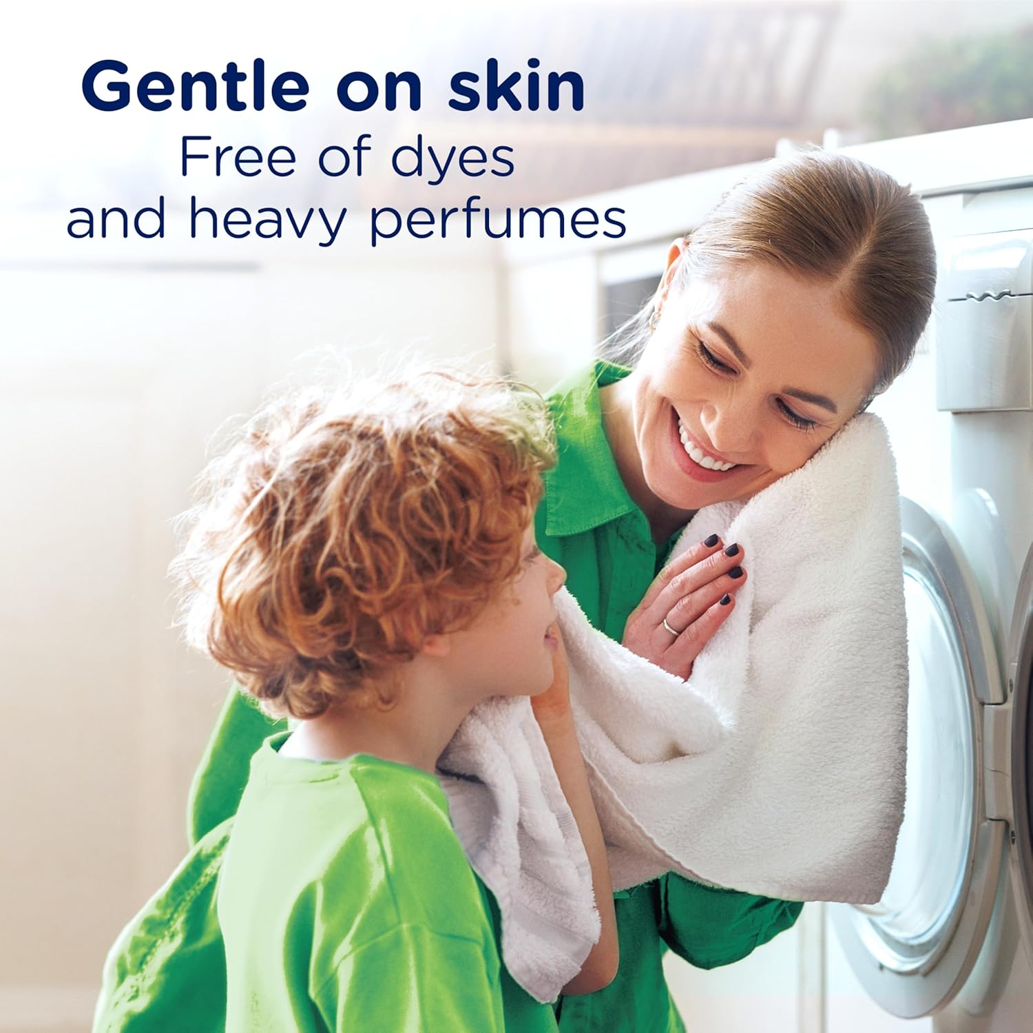 two size options: 48 fl oz and 62 fl oz bottles to match household laundry volume