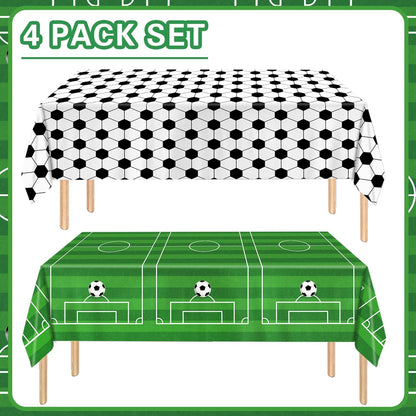 two unique themed designs included per pack (e.g., soccer ball pattern and green field)