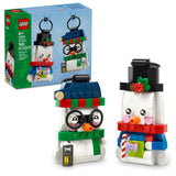 LEGO Snowman Ornaments 40812 – Safe Holiday Craft for Kids Ages 6 and Up, No Flame No Wax