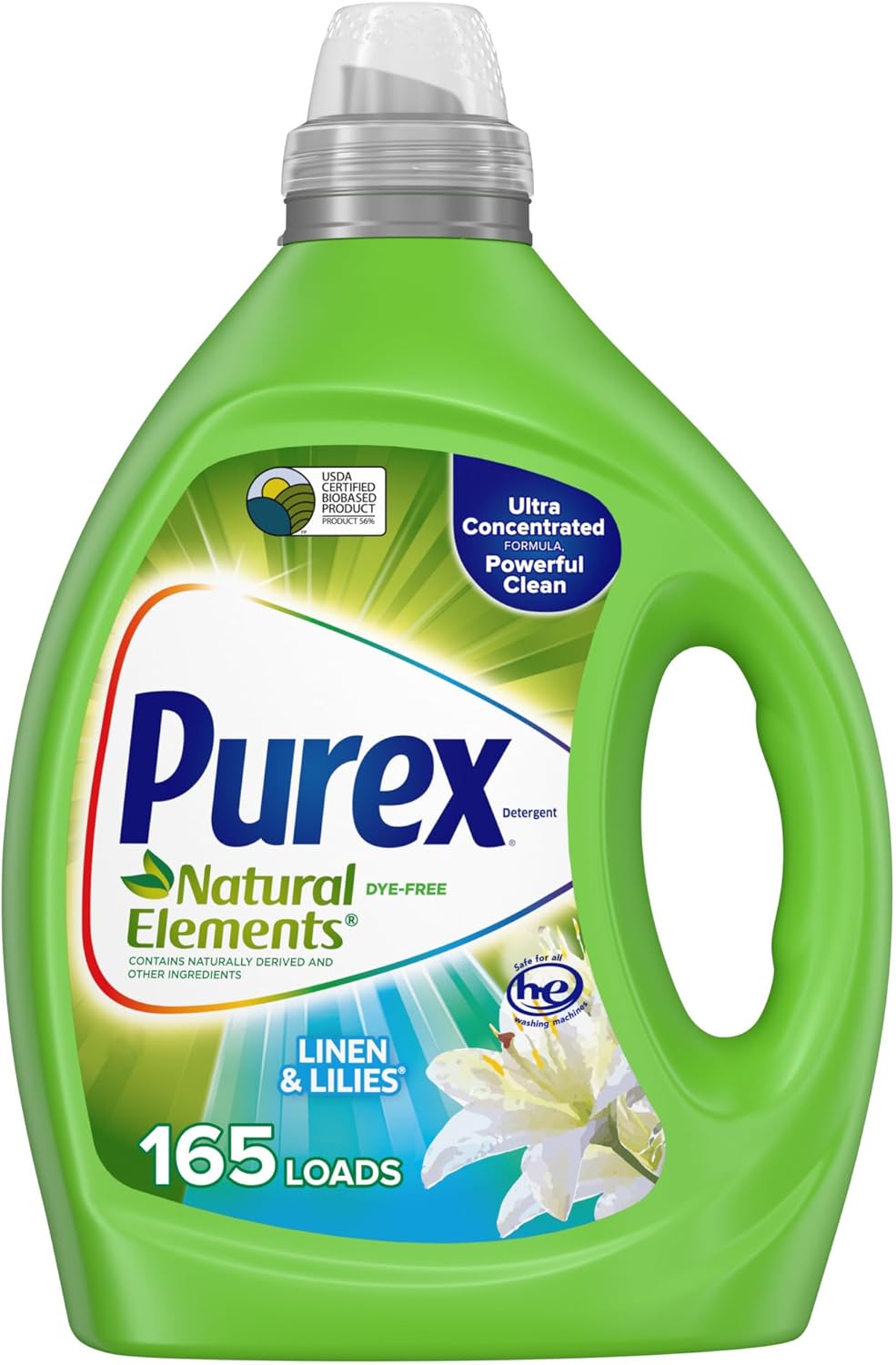 ultra-concentrated 82.5 fl oz formula yielding up to 165 wash loads