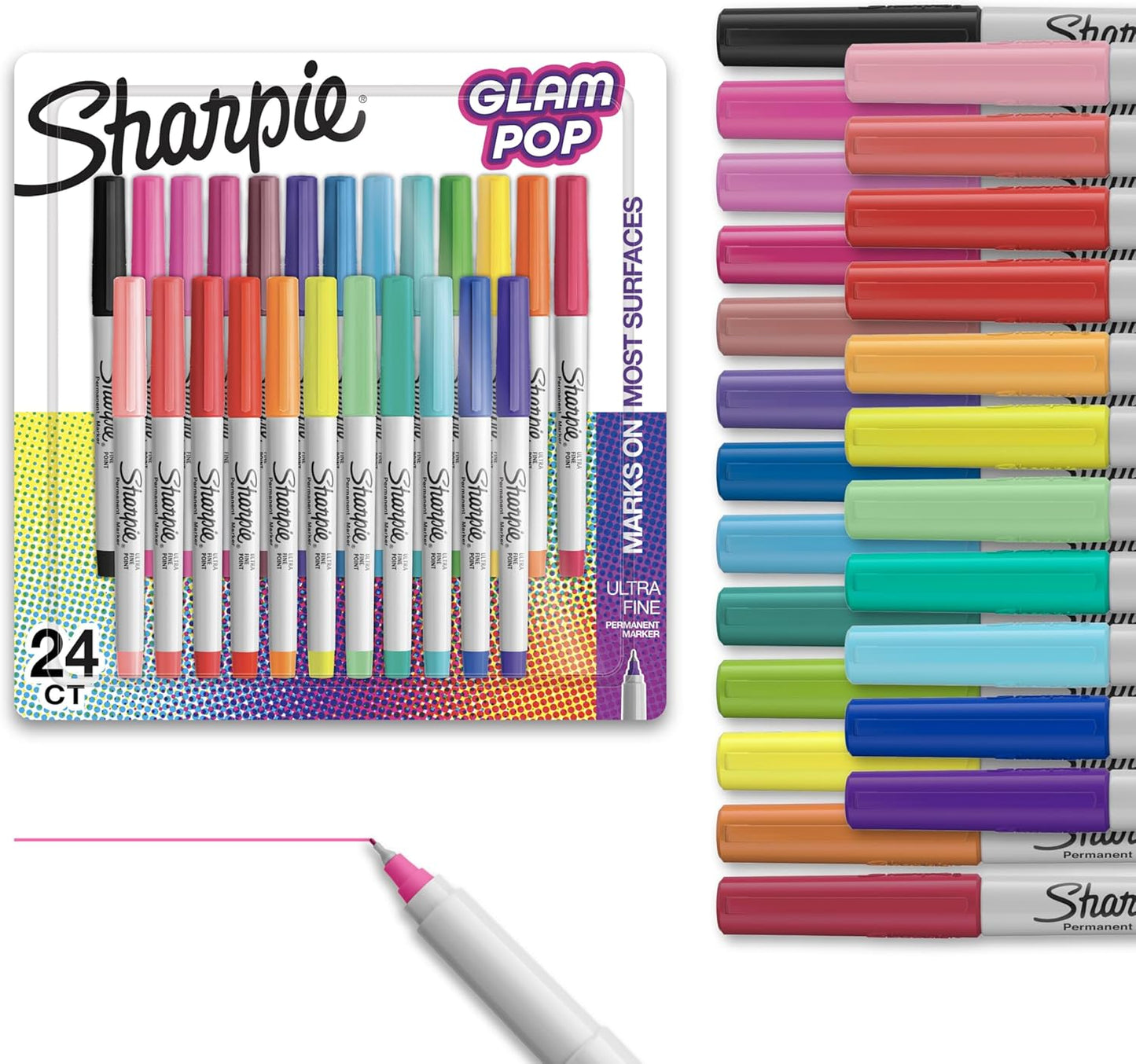 ultra-fine 0.5mm point for extreme control and precision