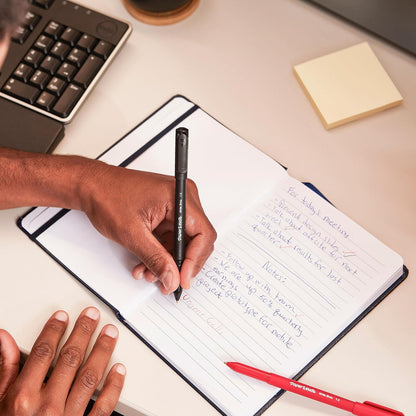 ultra-low viscosity oil-based ballpoint ink for smooth, skip-free writing