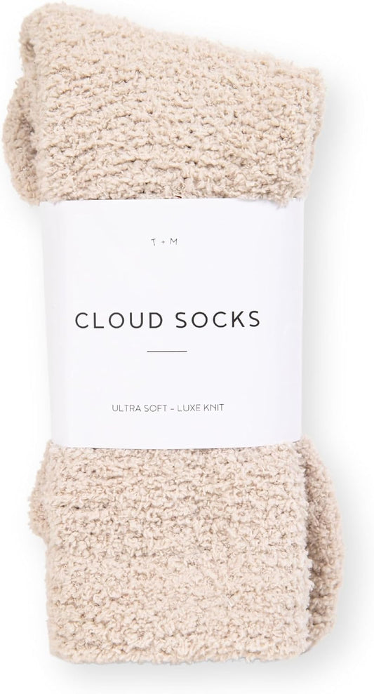 'ultra-luxe cloud' plush knit construction marketed for cloud-like softness