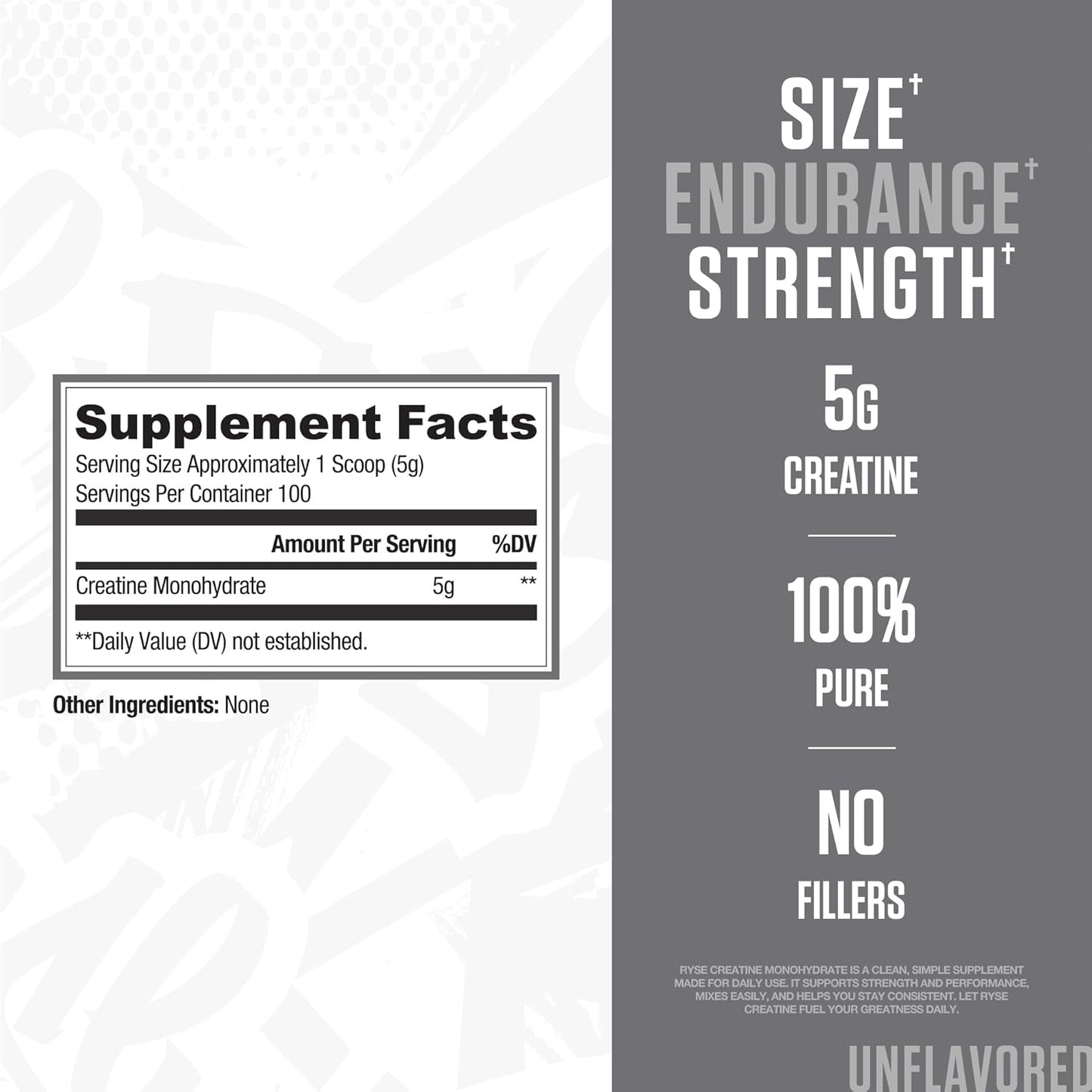 unflavored, filler-free, dye-free clean formula