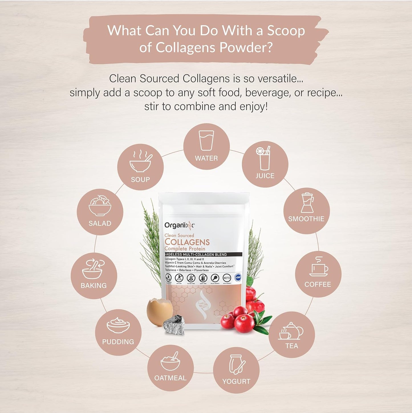 unflavored, odorless, fine-milled powder that dissolves without clumping