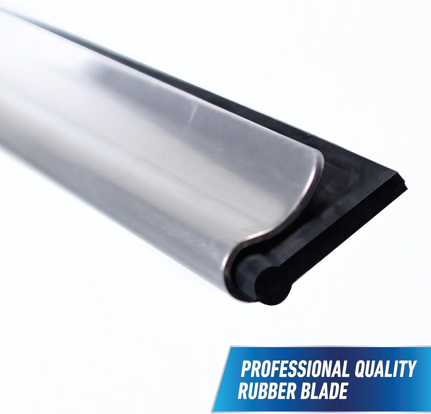 Unger Professional Connect and Clean 18" EZ Change Squeegee – Portable Glass Cleaner for Patio Doors and Outdoor Windows