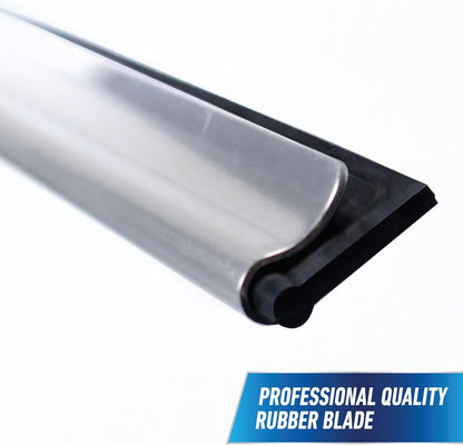 Unger Professional Connect and Clean 18" EZ Change Squeegee – Time-Saving Glass Tool for Home Office and Studio Windows