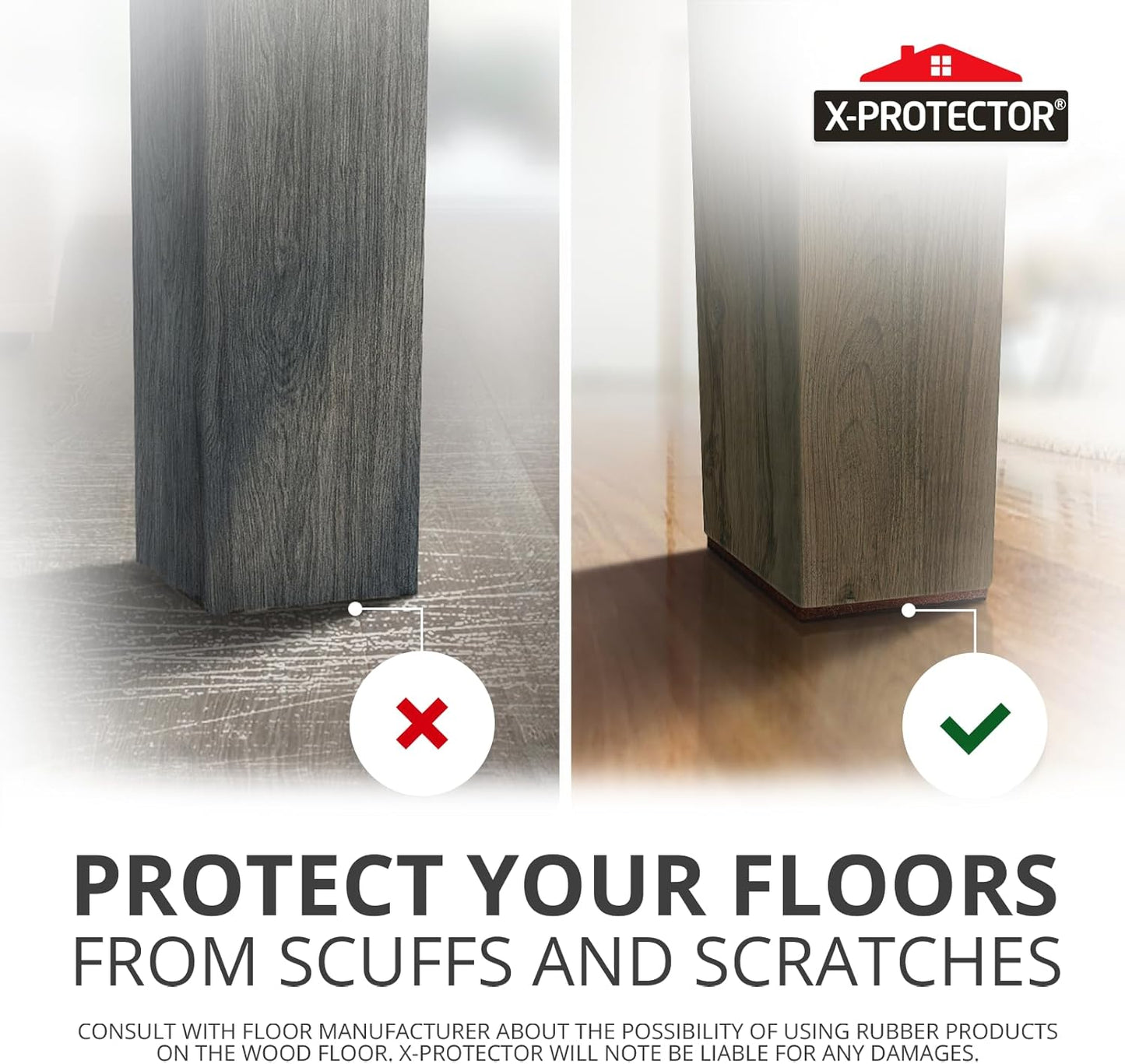 universal compatibility with sofa, bed, dining chair, table, couch, and bed frame legs