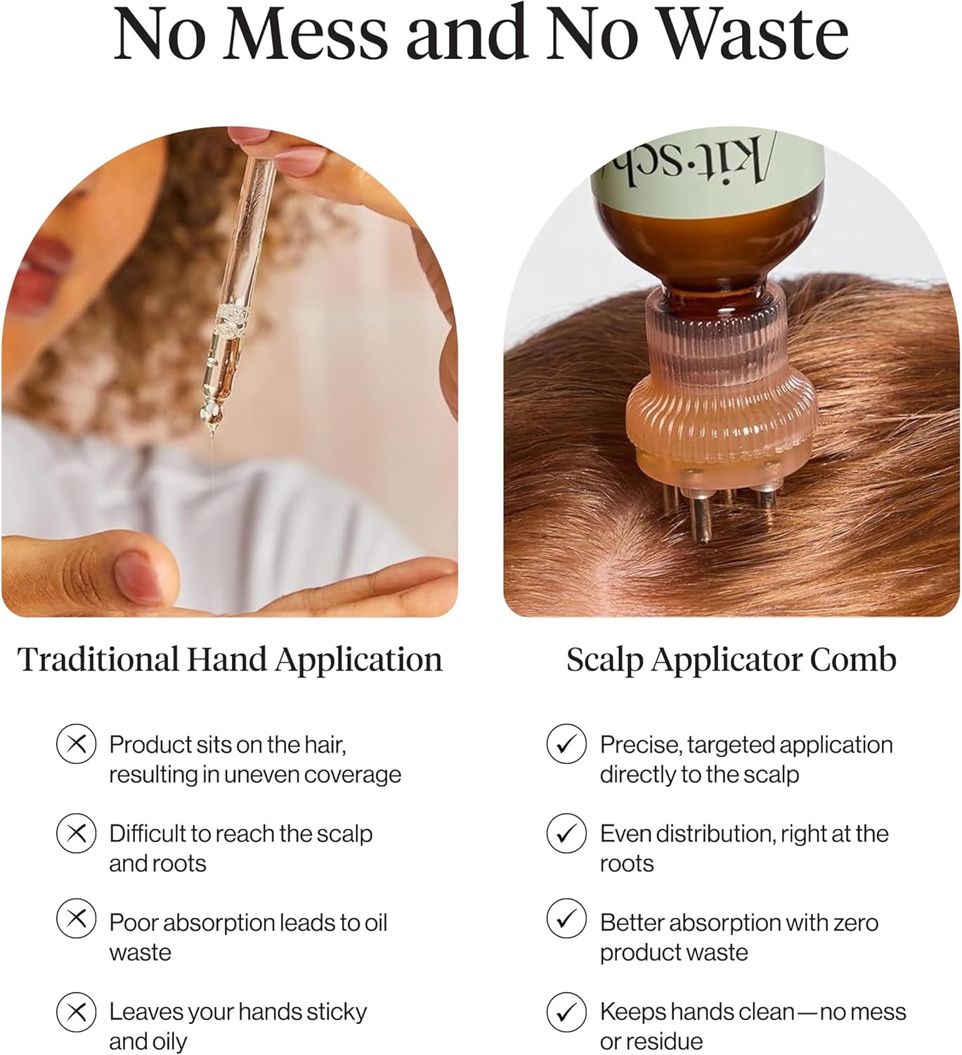 universal design suitable for curly, wavy, and straight hair types