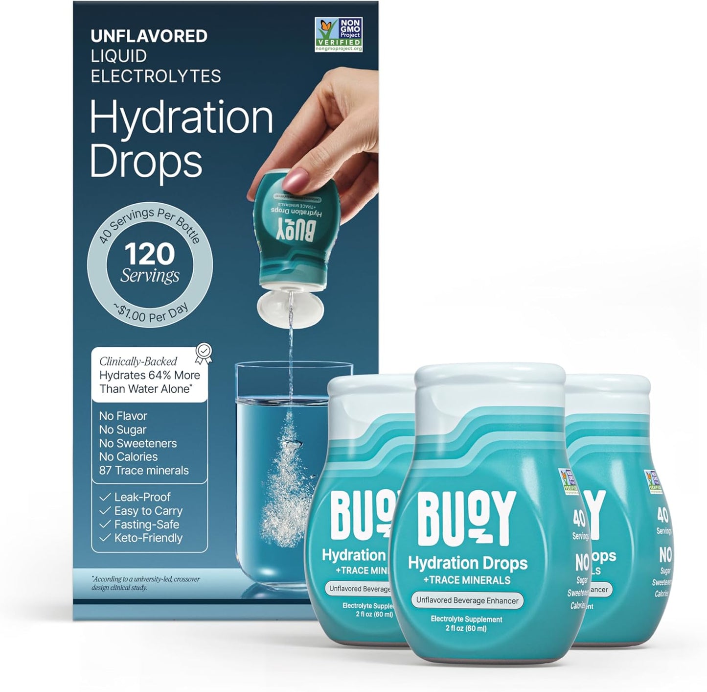 university-led clinical study showing 64% greater hydration than water and 49% over a leading electrolyte competitor