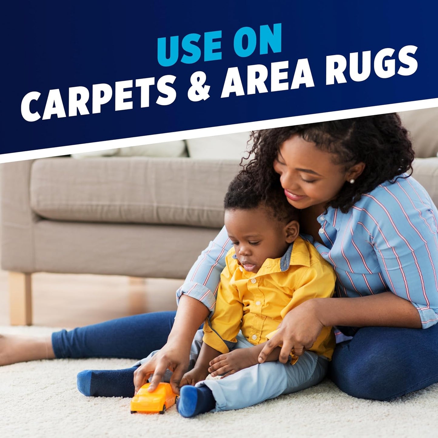 unscented formulation that leaves no artificial perfume residue on carpet