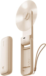 Aecooly Slim Portable Fan – Thoughtful Birthday Gift for Her, Pocket-Sized Handheld Cooling in Beige