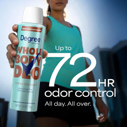 up to 72 hours of odor protection per application