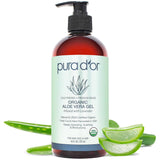 PURA D'OR Organic Aloe Vera Gel – Lavender Nighttime Sk Ritual for Spa Like Self Care at Home