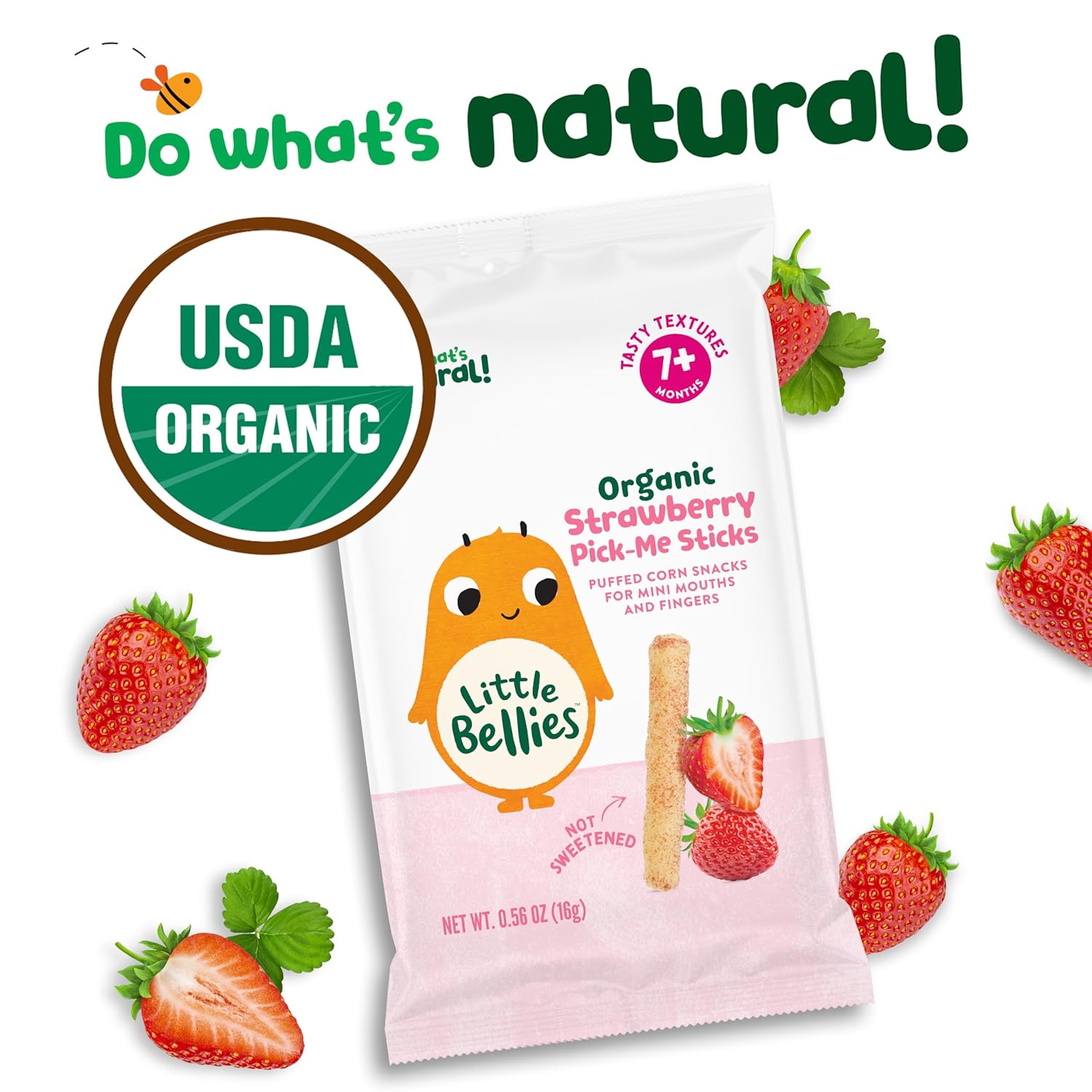 usda certified organic, non-gmo, free from artificial colors, flavors, and additives