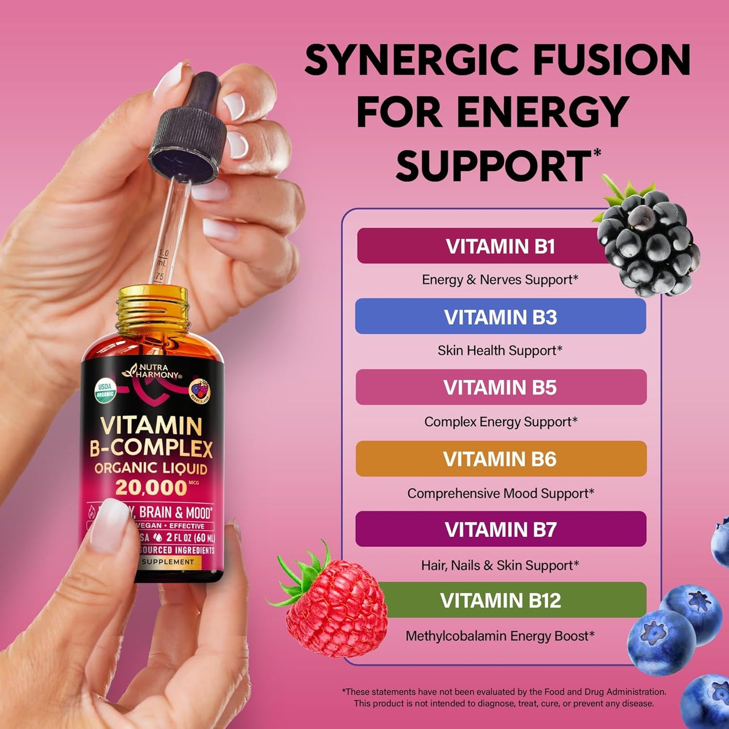 usda organic certified, non-gmo, vegan, alcohol-free, dye-free, preservative-free