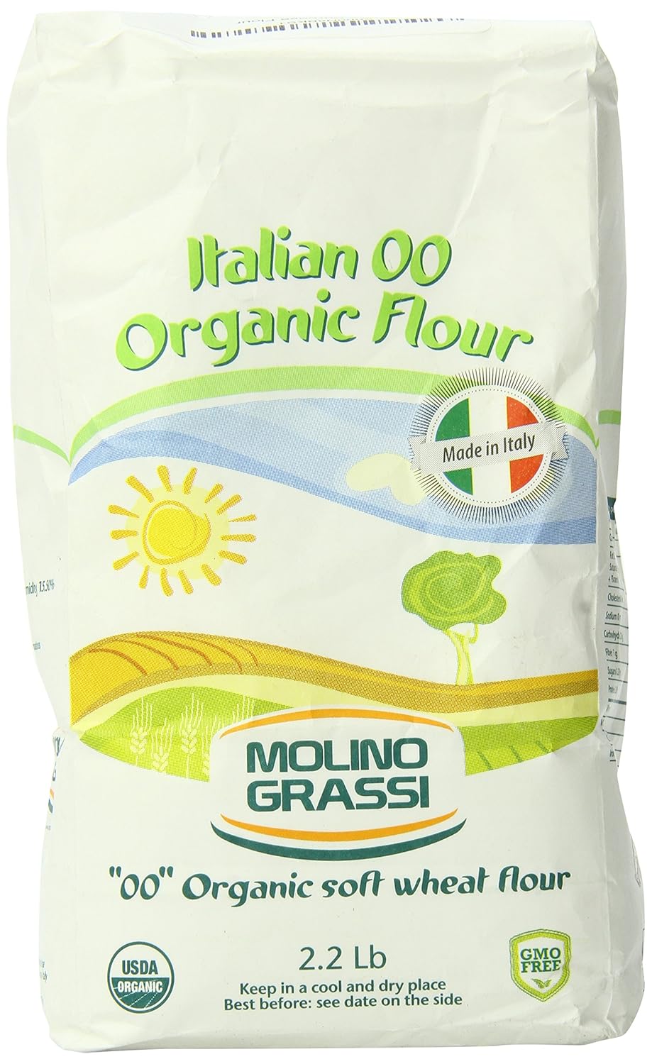 usda organic certified soft wheat flour from italy