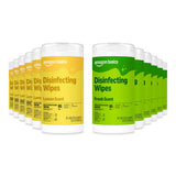 Amazon Basics Disinfecting Wipes, Lemon & Fresh Scent – Easy Pull-Up Canister Wipes for Quick Cleanups Around Children and Pets