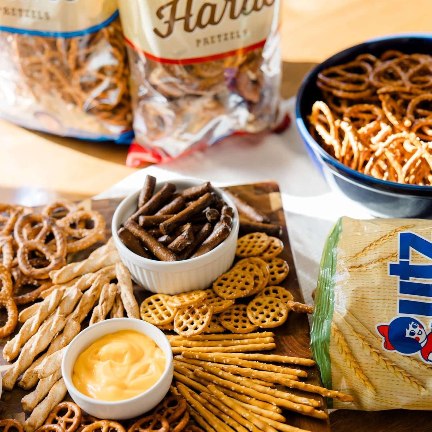 Utz Sourdough Pretzel Nuggets 52 oz Barrel – Thoughtful Care Package Snack Gift for Friends and Family Far Away