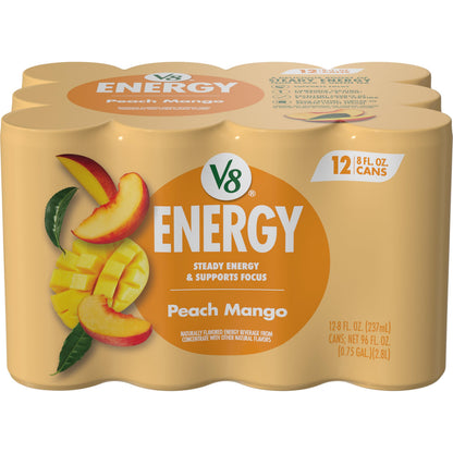 V8 +Energy Sparkling Strawberry Kiwi – Veggie and Fruit Serving Plus Calm Clean Energy for Self-Care Days