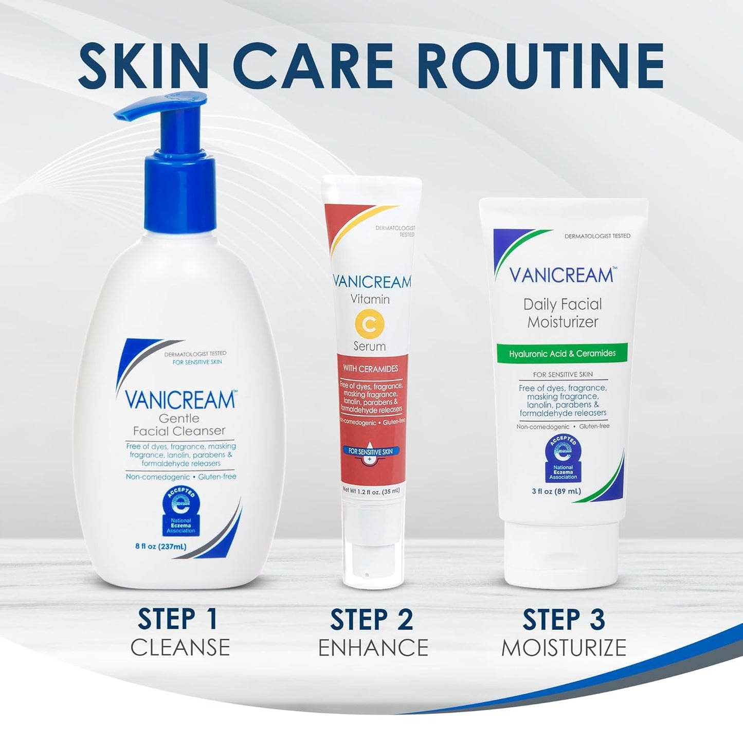 Vanicream Daily Facial Moisturizer with Ceramides and Hyaluronic Acid - Calming Sensitive Skin Care for Morning and Night Ritual