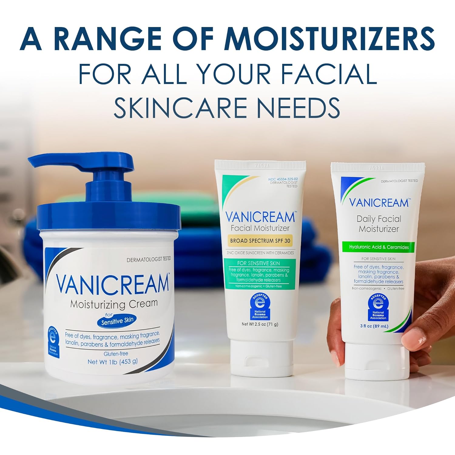 Vanicream Facial Moisturizer SPF 30 – Thoughtful Skincare Gift for Women with Sensitive Skin