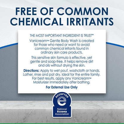 Vanicream Gentle Body Wash – Fragrance-Free Eczema Care for a Mindful Bath Routine